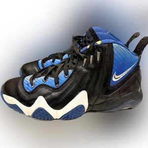 VTG NIKE Y2K ZOOM AIR BASKETBALL SHOE 7.5 LEATHER MULTI AWESOME SOLE NICE SPORTS